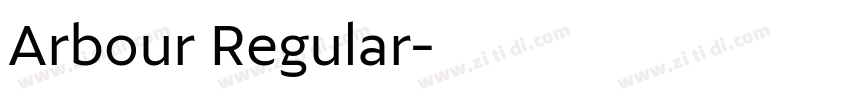 Arbour Regular字体转换